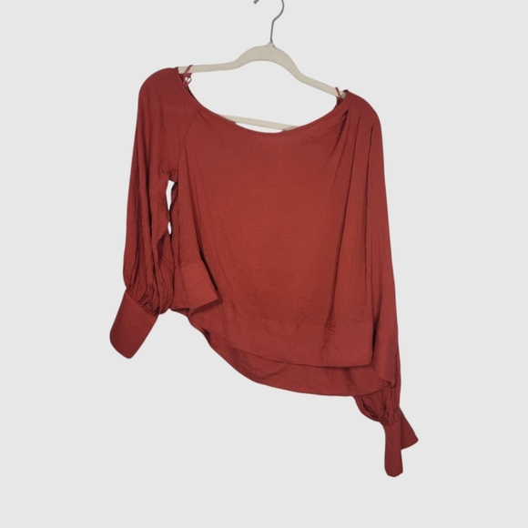 New Free People Off Shoulder Justina Top - Picture 5 of 8